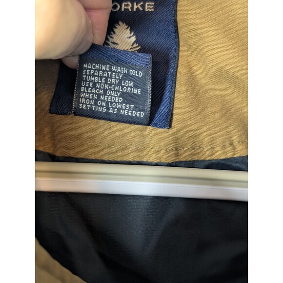 Roundtree & Yorke Outdoors Men's Beige Safari Coat Button Zip Jacket X-Large - Picture 3 of 15